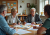 Créer un comité des fêtes : conseils pratiques et étapes clés pour réussir Groupe d'adultes en réunion communautaire autour d'une table