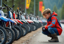 Comment sélectionner sa motocross 50 cm³ homologuée Adolescent en motocross comparant des fiches techniques