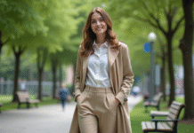 Femme parfaite physiquement : traits et critères à connaître pour la définir! Jeune femme souriante dans un parc urbain verdoyant