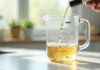 Verre mesureur en cuisine avec 100 cl versés